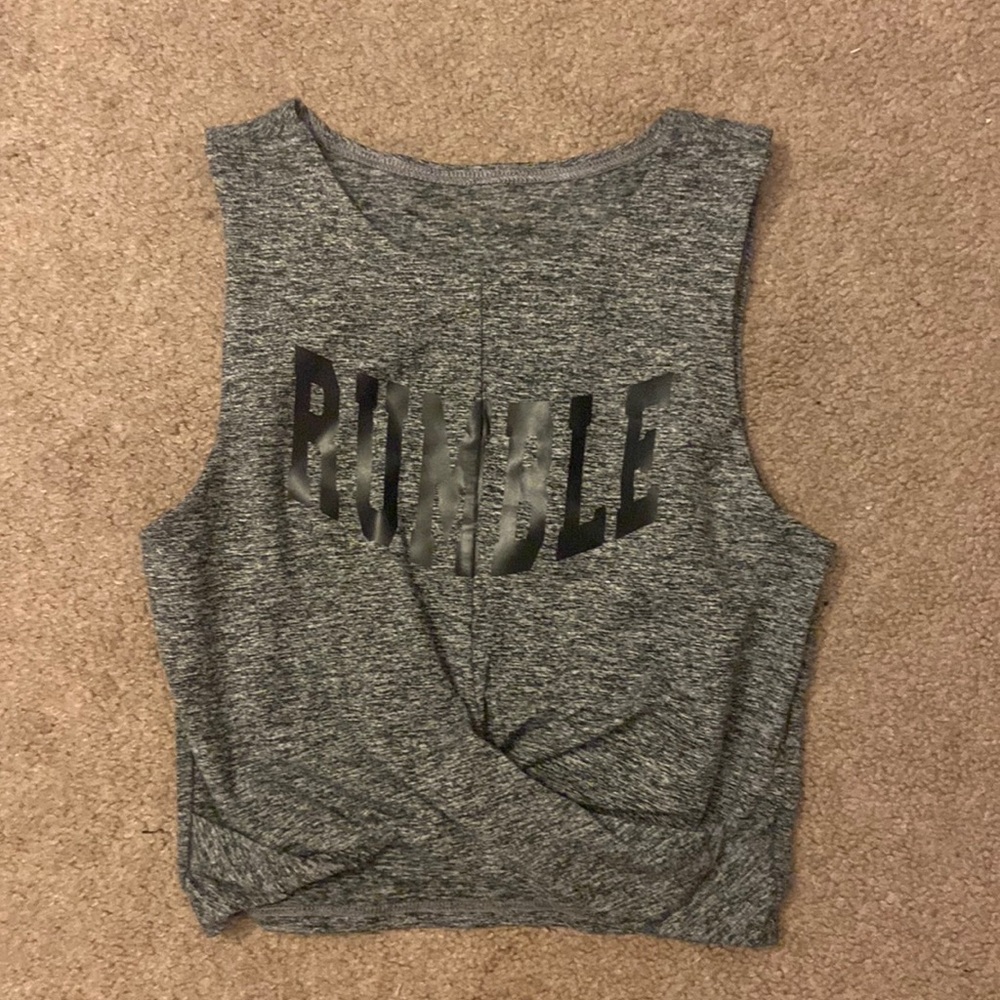 RUMBLE boxing workout cropped tank